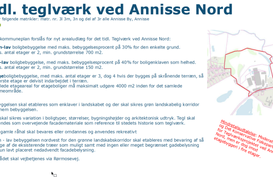 Grafik: Forhøringsdokumentet, kommuneplan 2025-37.